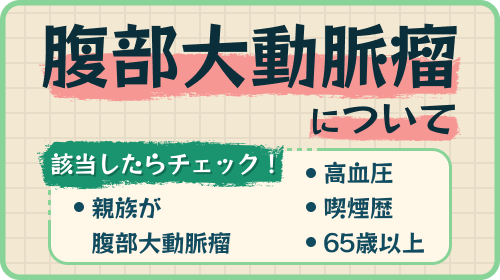 腹部大動脈瘤について
