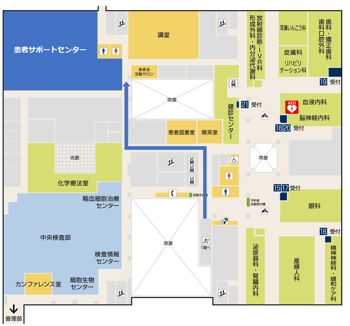サポートセンター地図